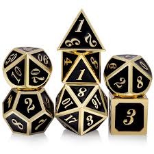 Assorted Metallic Misty Mountain Dice Set